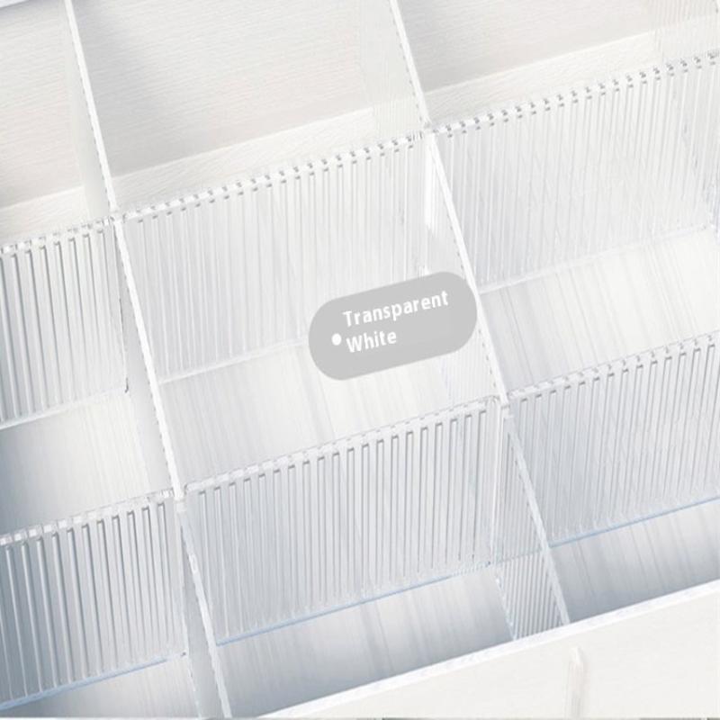 4Pcs Drawer Divider Adjustable Free Combination Partition Storage Shelves Wardrobe Closet Separator Underwear Socks Storage