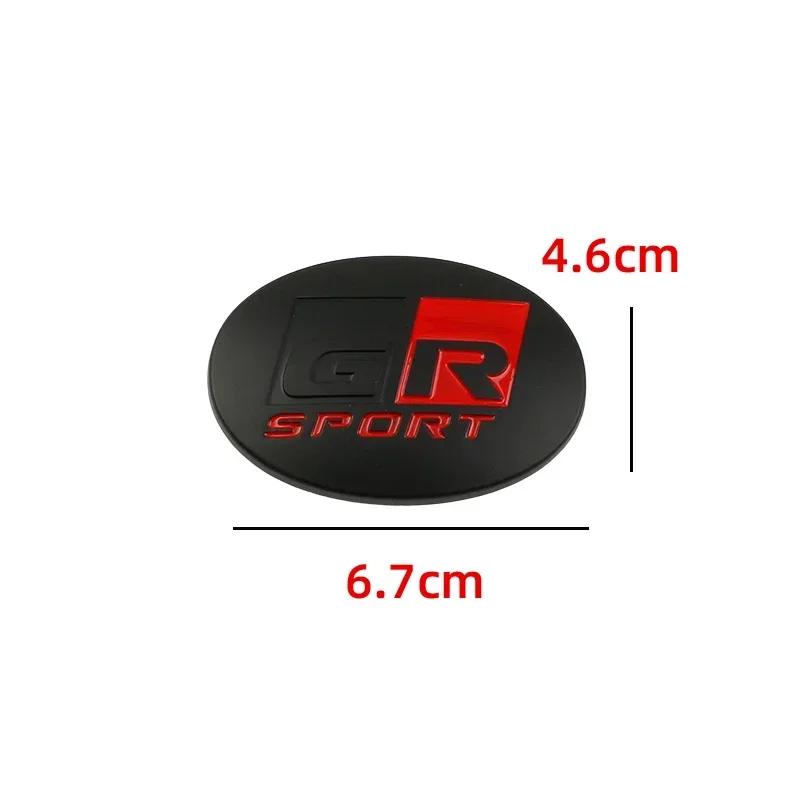 For Toyota GR Sport Logo Steering Wheel Cover Sticker Emblem Badge Decals for YARiS Corolla RAV4 C-HR Camry Supra Prado Tacoma