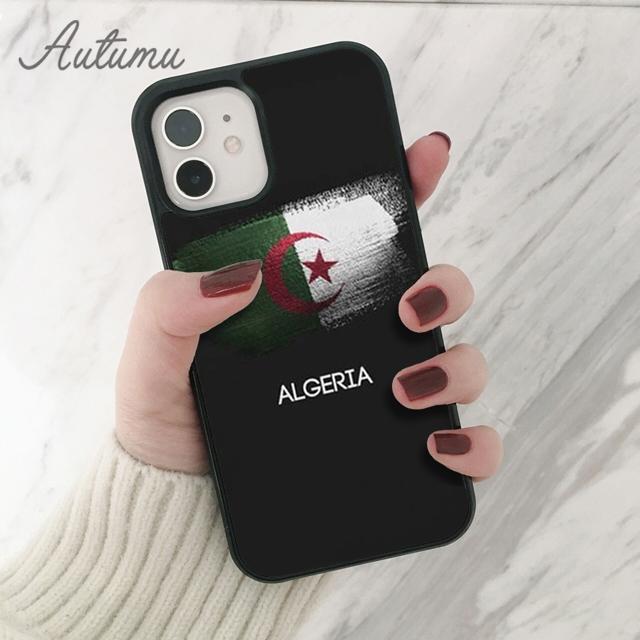 Algerien Algerische Flagge Telefon Fall für iPhone 11 12 13 14 Pro Max mini XR XS SE 2020 7 8 Plus samsung Galaxy S21 S22 Abdeckung shell