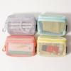 Casual Nylon Storage Pouch With Zipper Mesh Mesh Pouch Multipurpose Hand-held Cosmetic Bag Women