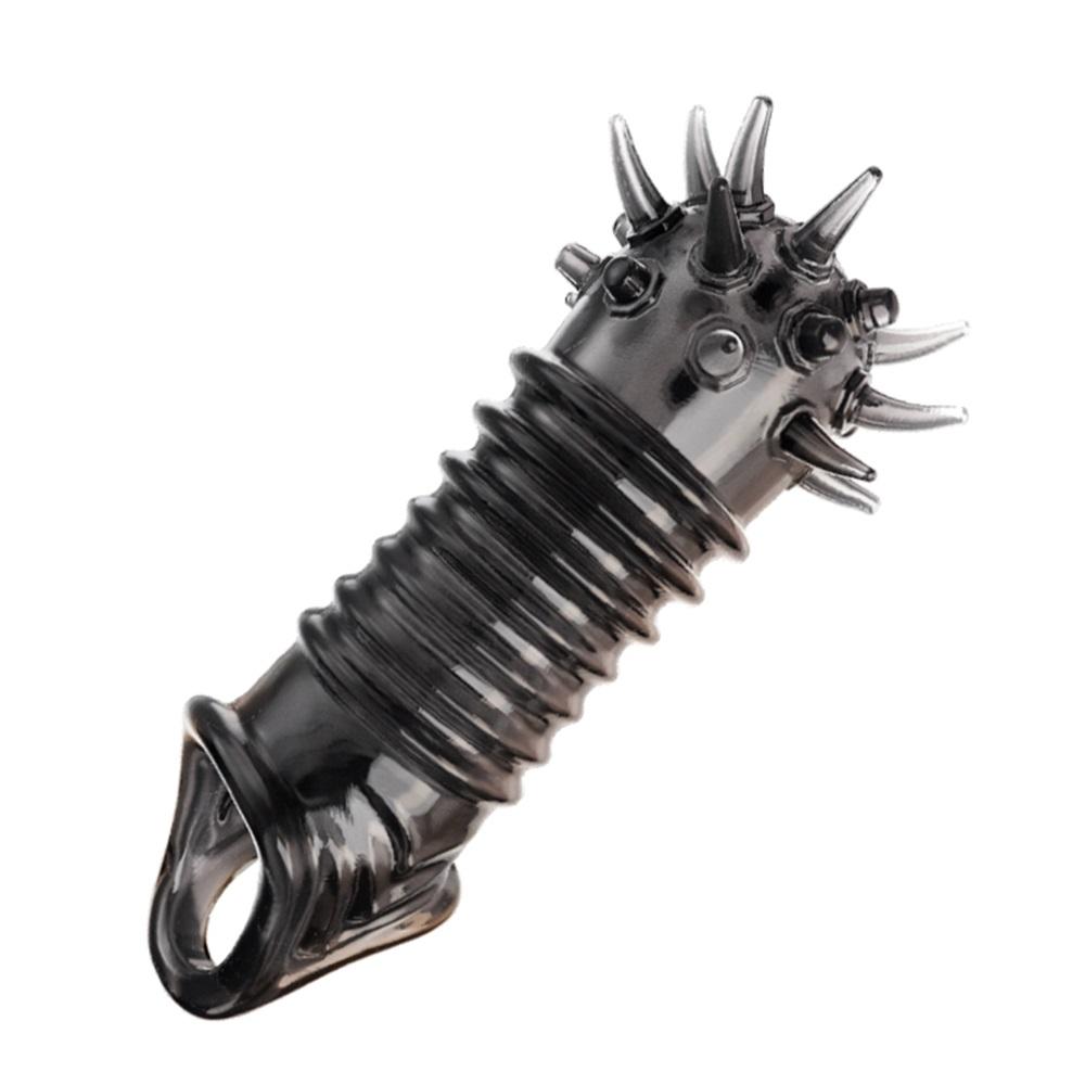 Reusable Penis Sleeve Extender Dick Glans Enlargement Condom Adult Sex Toys For Men Couples Cock Ring Delay Ejaculation Sex Shop