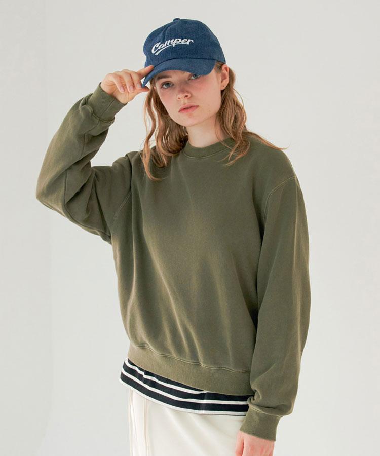 Geullounoteu Pigment Sweatshirt [Khaki]