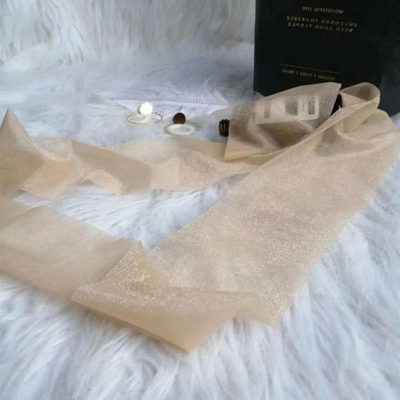 5D On-elastic Ultra Thin Transparent Thigh High Stockings Pantyhose Breathable Silk Medias Women Sexy Seamless Underwear