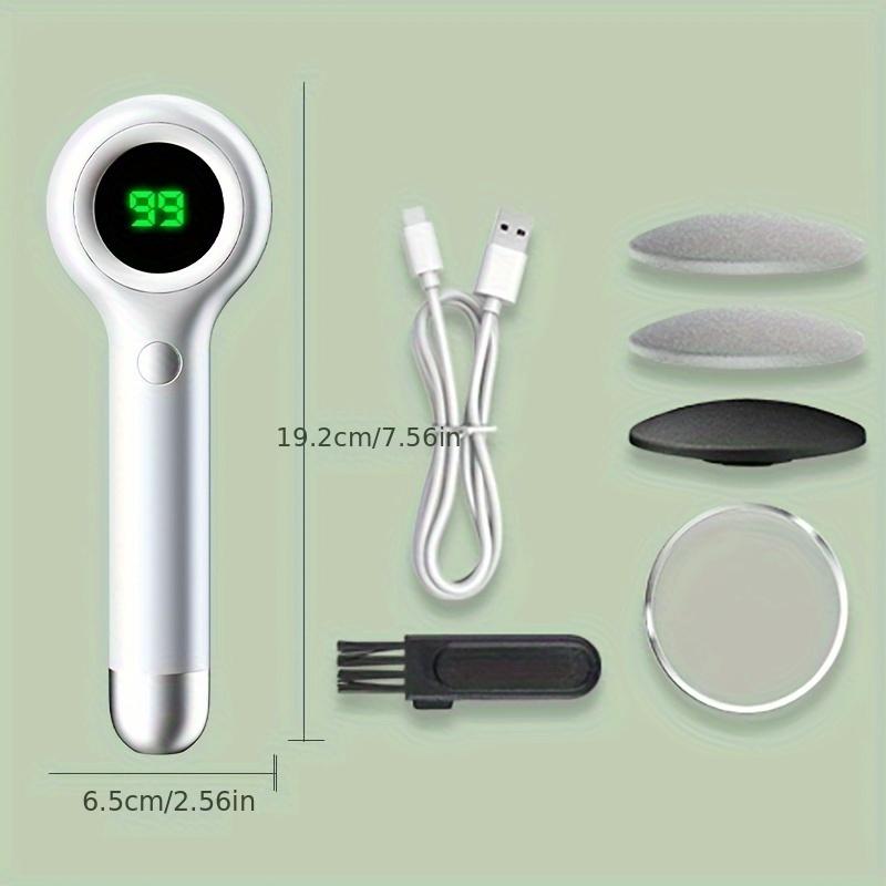 Electric Foot Callus Remover Kit - Rechargeable Pedicure Tools For Feet Care With 3 Interchangeable Heads - Professional Foot Care Solution