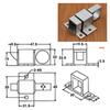 Door Bolt Latch Automatic Door Spring Bounce Lock Window Gate Security Pull Ring Aluminum Alloy Anti-Theft Self Closing Latch