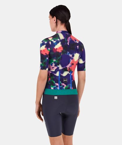 Santini Women's REDUX LOUD Cycling Jersey, Lightweight, Quick-Drying, UV Protection, with Pockets, Multicolor (Size L), 5S95475RRDXLOUD [Authentic]