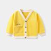 Toddler Kids Girl Boy Print Cartoon Sweater Knit Warm Cardigan Jacket Tops