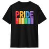 Huunisex Lgbt Flag Gay Pride Month Tshirt Unisex Awesome Tshirts Summer Crewneck Harajuku Tees Dropshipping Oversized Tops