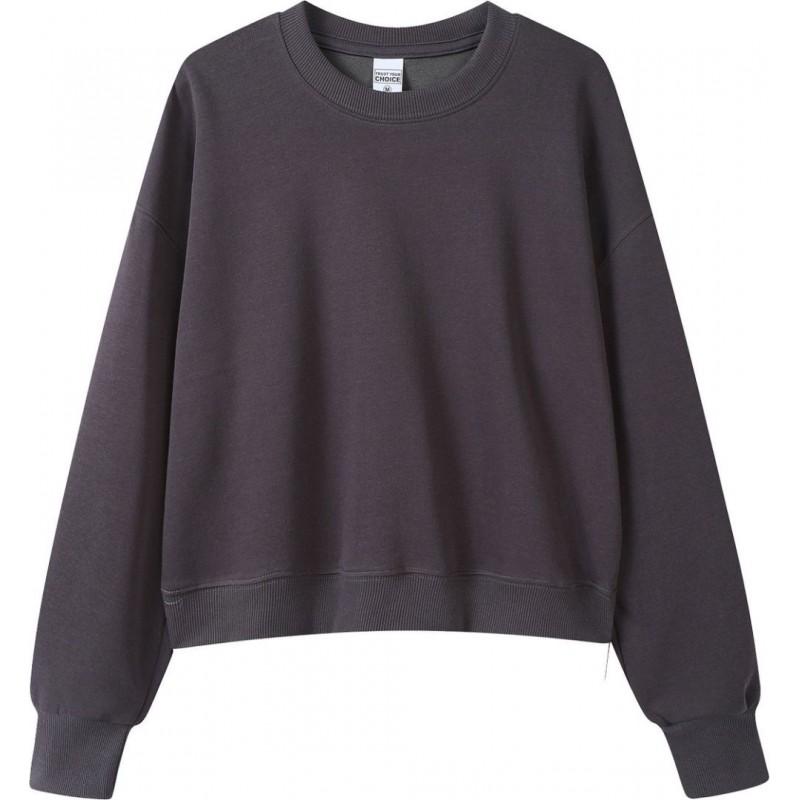 Womens Oversized Hooded Zip-Up Sweatshirt Lightweight Cotton Blend Casual Top