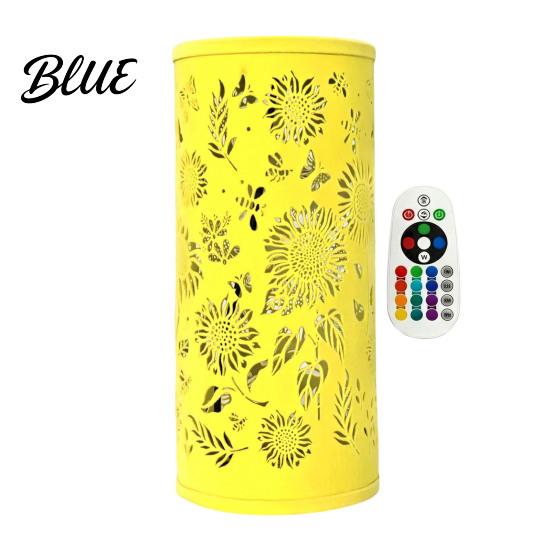 Romantic Accent Light USB Butterfly Projector Lamp RGB 16 Colors Decorative Lamp with Remote LED Desk Control Hollow-out Night for Bedroom