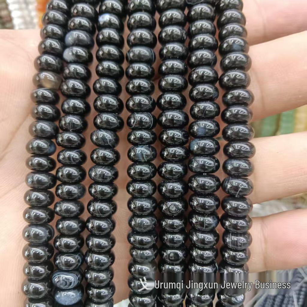 100 Natural Stone 5x8mm Abacus Beads for Jewelry Making – Bracelets & Necklaces