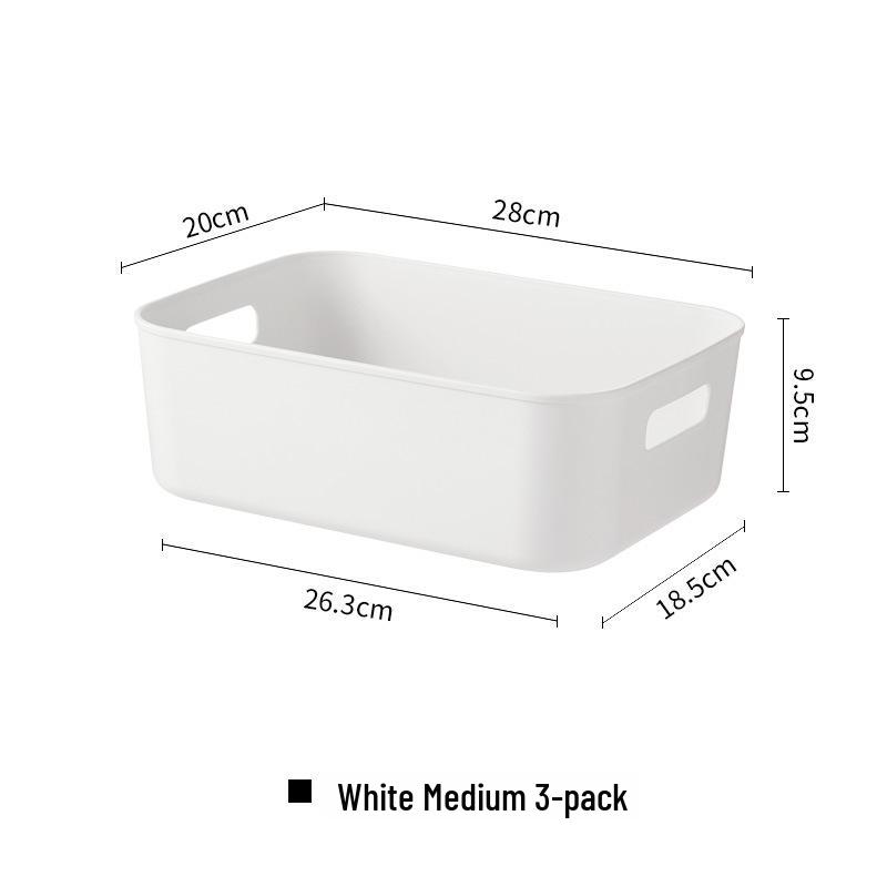 Multi-purpose Plastic Storage Basket for Cosmetics, Snacks, and Kitchen Items
