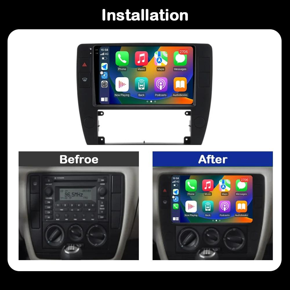 9 tommer for Passat B5 2000 - 2005 GPS-navigasjon Android OS Bilmultimedia Radiospiller WiFi Autoverktøy Trådløs Carplay BT
