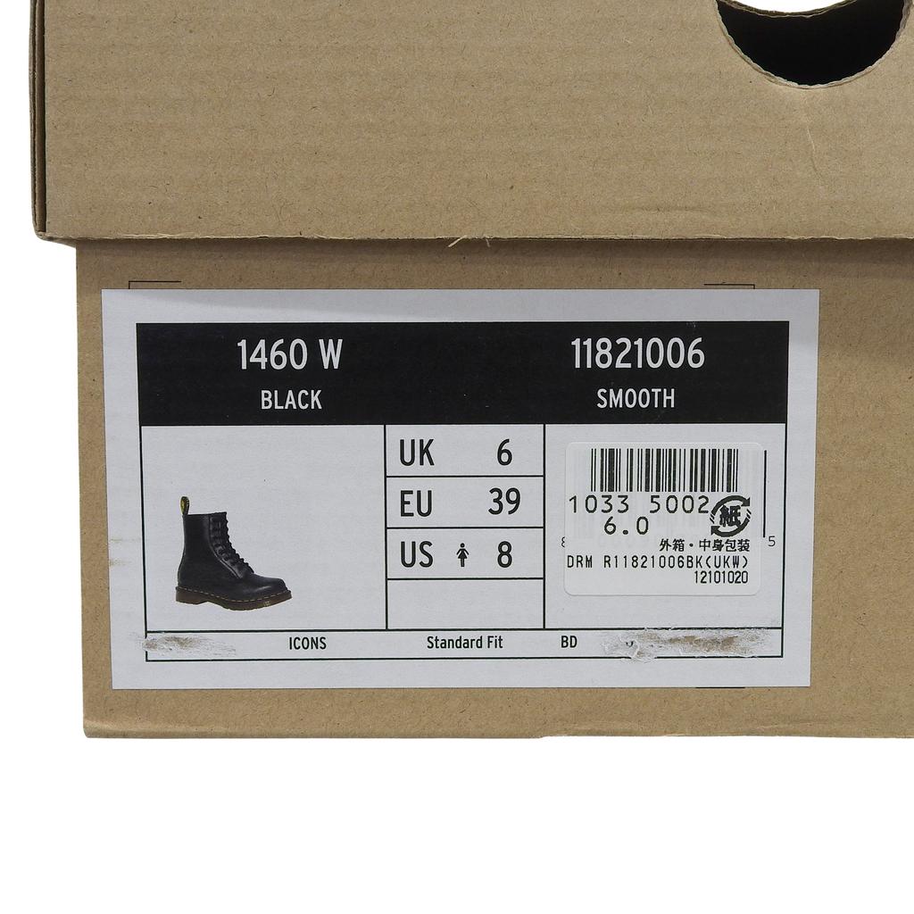 Excellent Dr.Martens short boots 1460 8 Hole Boots Lace up black leather Women Used