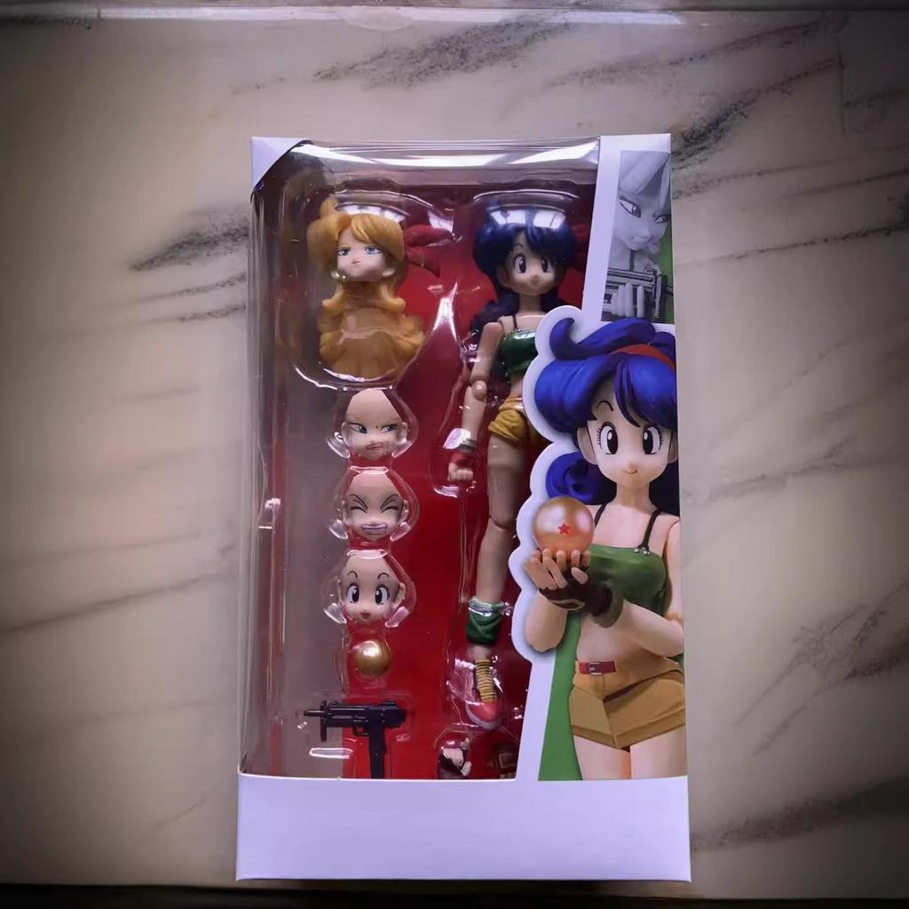 13CM Dragon Ball z Figure Anime Bulma SHF Chichi Launch Android 18 Lazuli Collection Action Model Toy PVC Desktop Ornament Doll