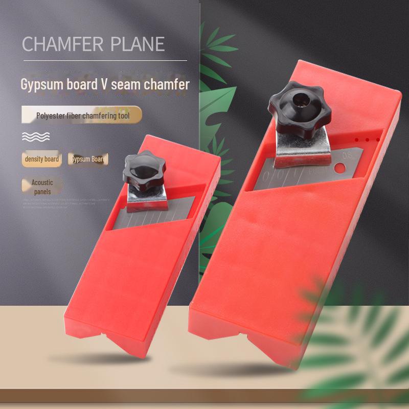 Unealtă de șanfrenat gips-carton pentru tâmplar: Rindea cu teșitură la 45° din polifibră fonoabsorbantă