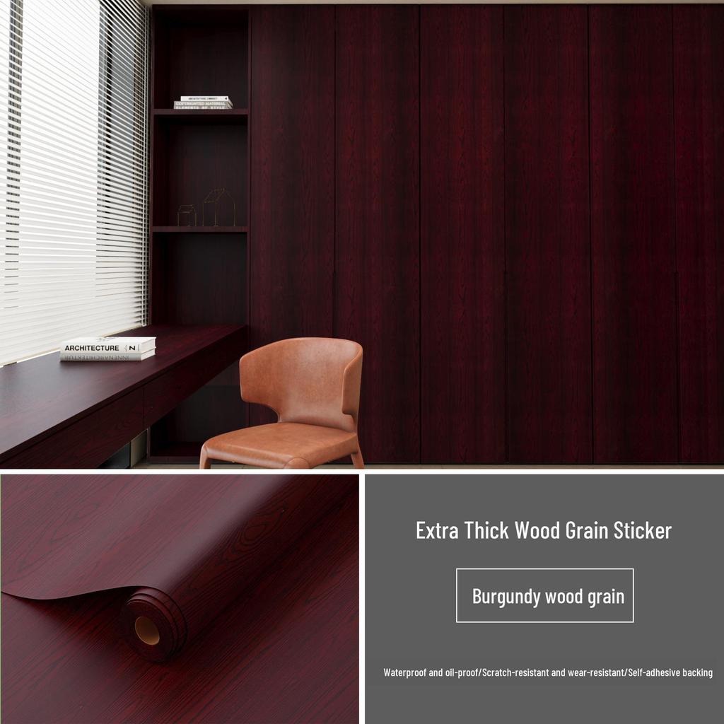 Vylepšená samolepicí tapeta s dřevodekorem: Vodotěsné a odolné proti vlhkosti pro nábytek, šatní skříně, dveře a renovace MDF.