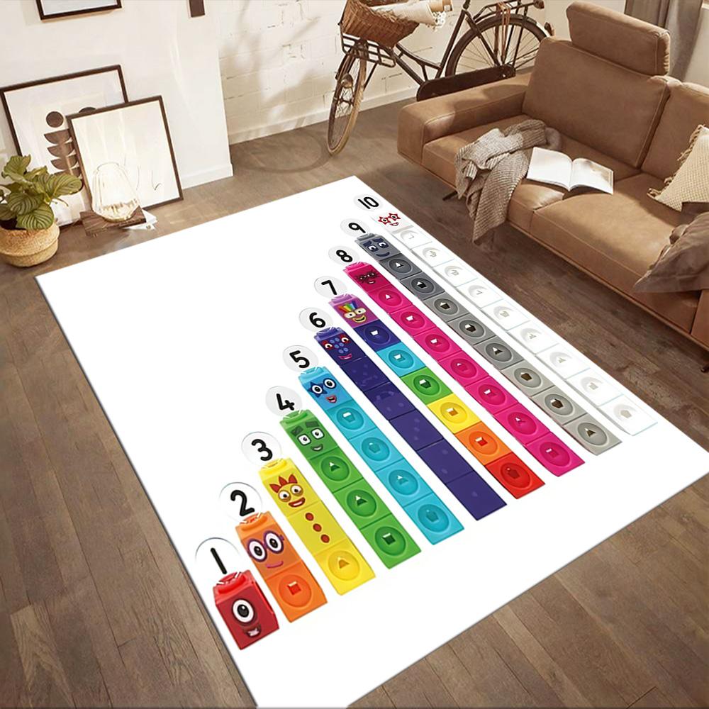 Numberblocks Area Rug Suitable For Decorate Room Living Rooms Dining Room Playrooms Antislip Rug Anime Office Decor Spiritual Gift
