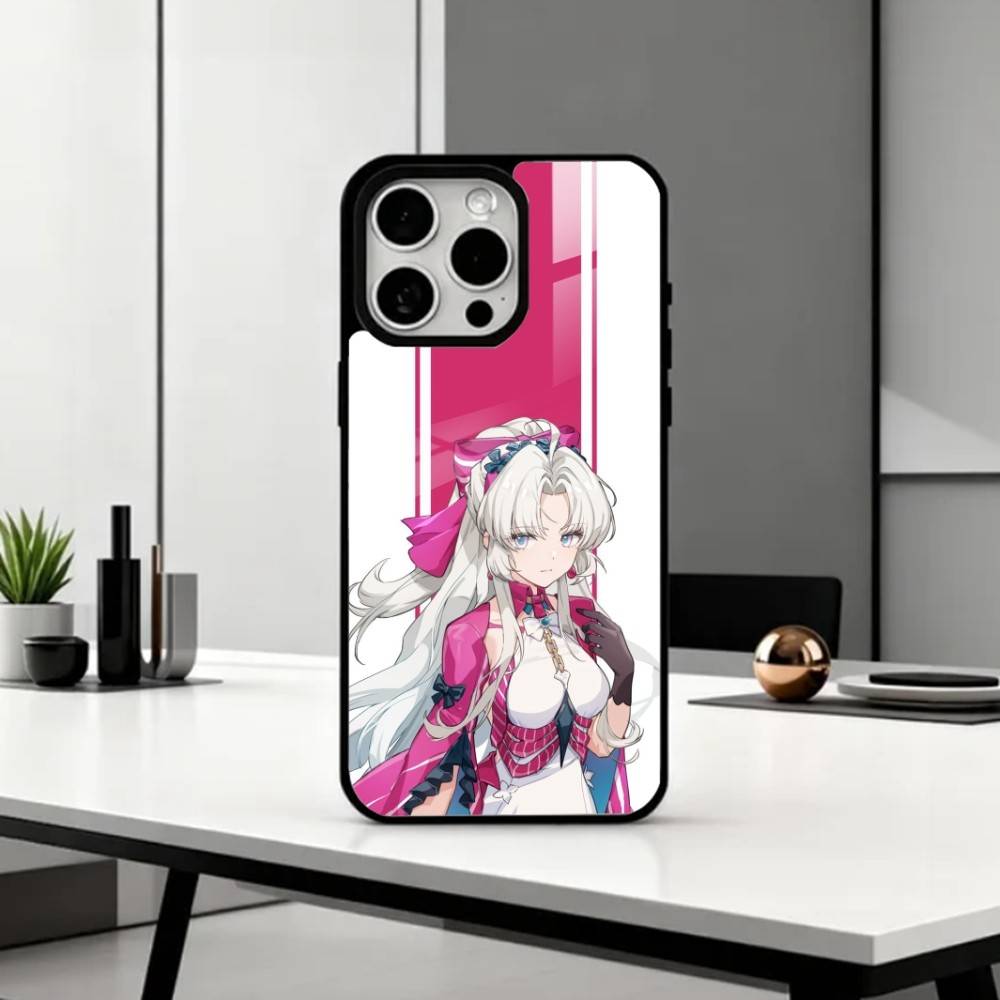 W-Wuthering Waves C-Carlotta    Phone Case For iPhone17,16,15,14,13,12,11 Plus,Pro Max Magnetic For Magsafe Wireless Charging