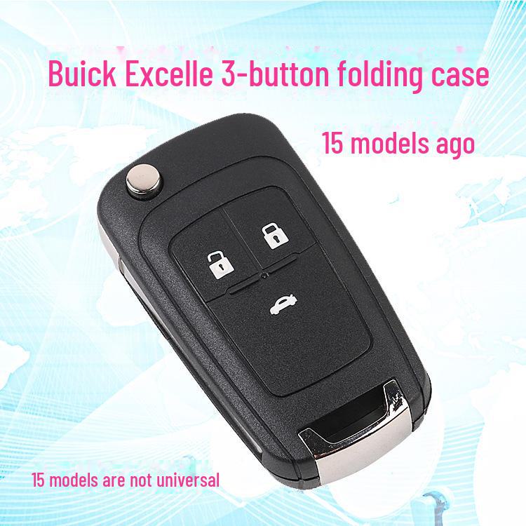 Fits Buick Excelle, Regal, LaCrosse, Chevrolet Cruze, and Malibu Folding Key Shells