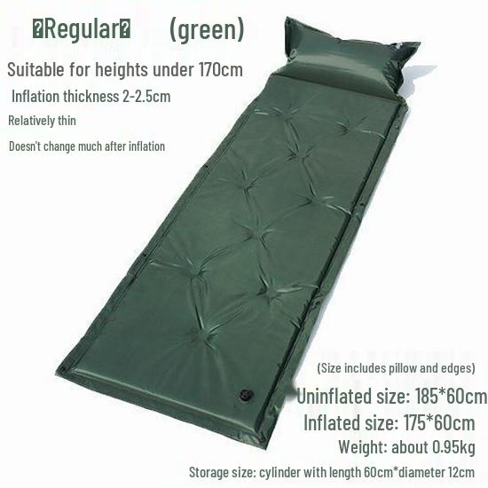 Self-Inflating Outdoor Camping Mat - Connectable Sleeping Pad for Single or Double Tents
