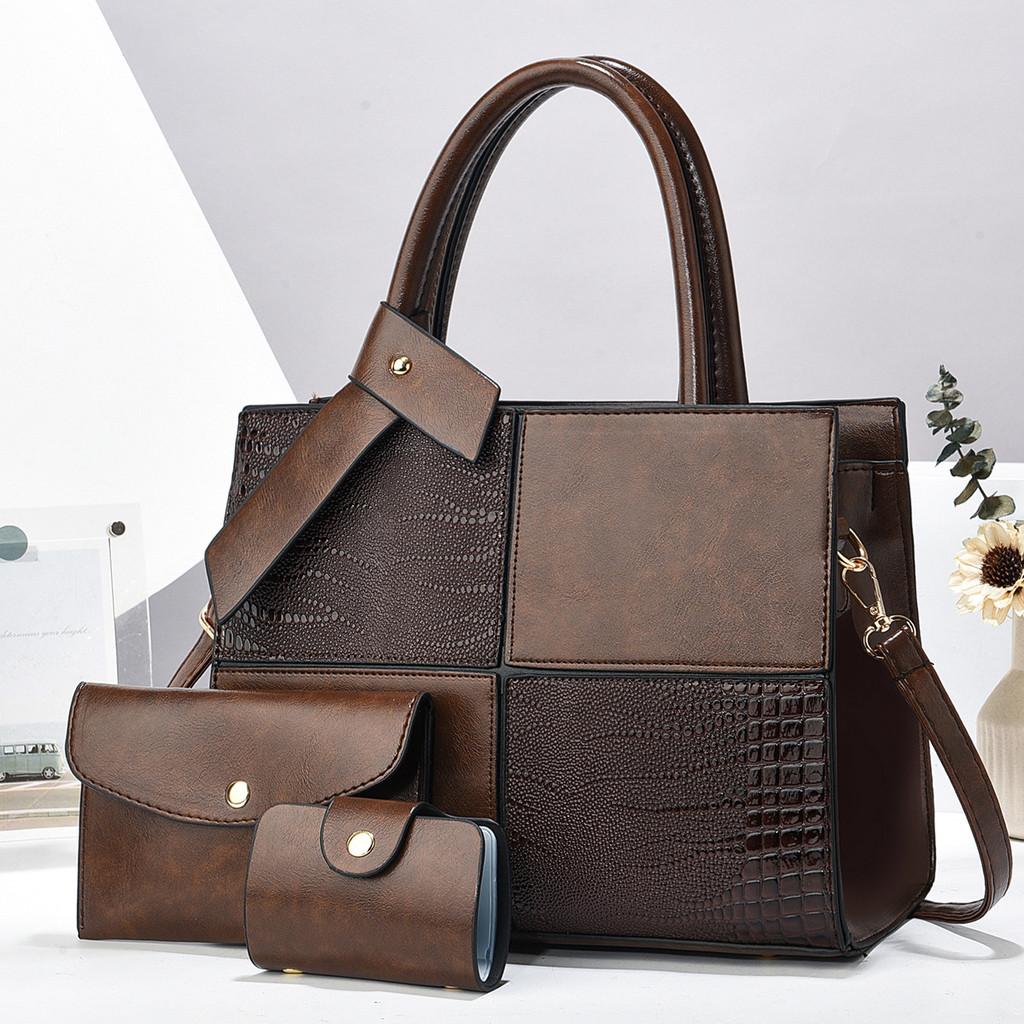 Fashionable Pu Handbag With Piping And Internal Pockets For Casual Outings