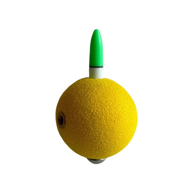 

Светящийся сферический рыболовный поплавок для ночной рыбалки, пенопластовый поплавок-поплавок, рыболовные поплавки-поплавки для соленой и пресной воды жёлтый