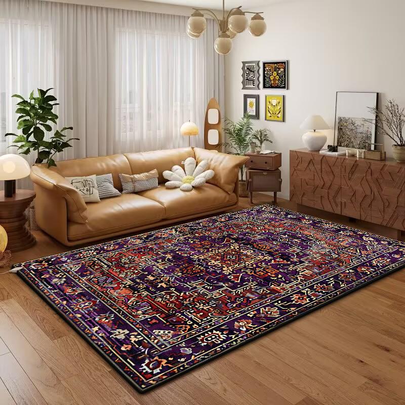 Bohemian Bedroom Room Soft Carpet Retro Persia Large Area Washable Living Room Rugs Printed Cloakroom Plush Mats