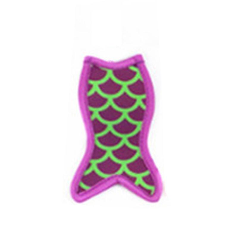 1PC Keep Cooled Icy Pole Holder Popsicle Cover Fish Tail Reusable Colorful