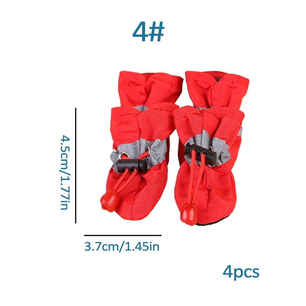 Waterproof Dog Shoes Waterproof Antiskid Puppy Shoes Anti slip Rain Boots Dog Paw Protector Pet Booties Pet Paw Accessories