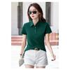 Summer New Korean Style Slim Fit Button Turn-down Collar Short Sleeve T-shirt Women Shirt Simple Fashion Small Shirt