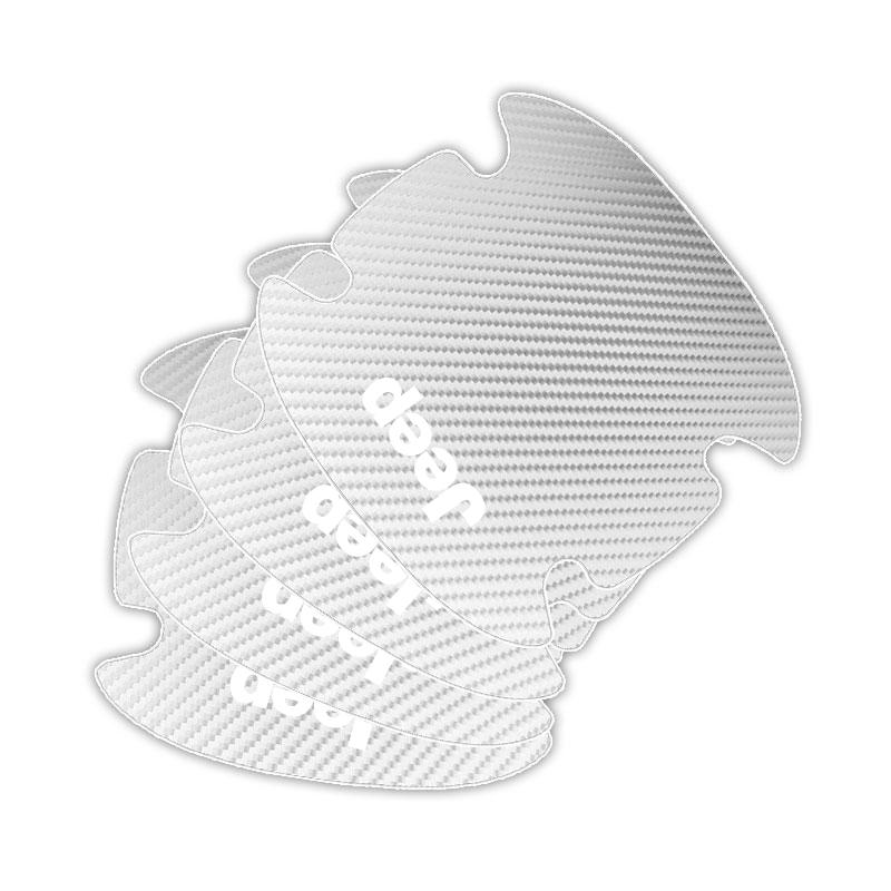 4 Stück Auto Türgriff Schutzaufkleber Emblem Autodekoration Styling für Jeep Compass Gladiator Grand Cherokee Zubehör Renegade Wrangler