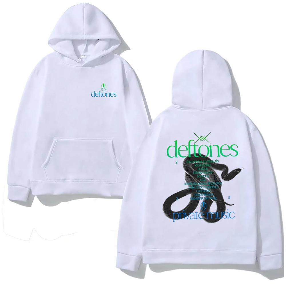 Private Music Tracklist HOODIE Deftones Singer's Same Style High Quality Harajuku Moletom with Hooded Fleece Comfortable Hoody