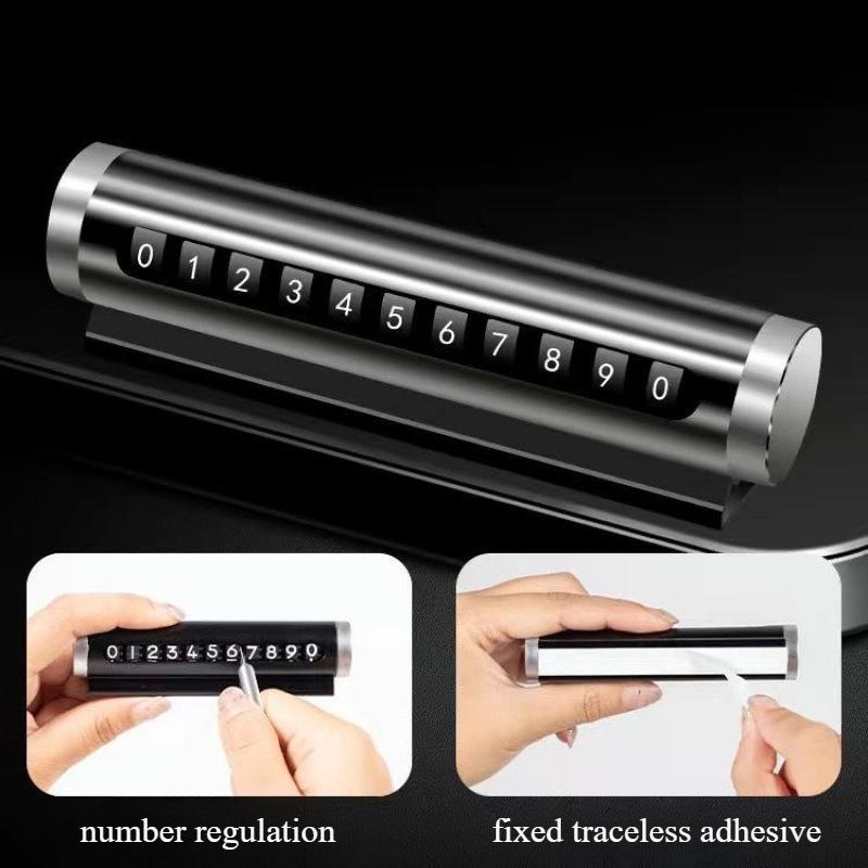 

Вращающийся дисплей парковочного номера из углеродного волокна премиум-класса с аварийным стеклоразбивателем - скрытый дизайн для обеспечения конфиденциальности 1-Pack