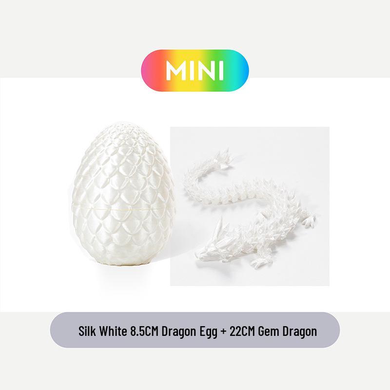 3D Printed Gradient Dragon Egg Model Toy - Creative Chinese Dragon Desk Ornament Gift