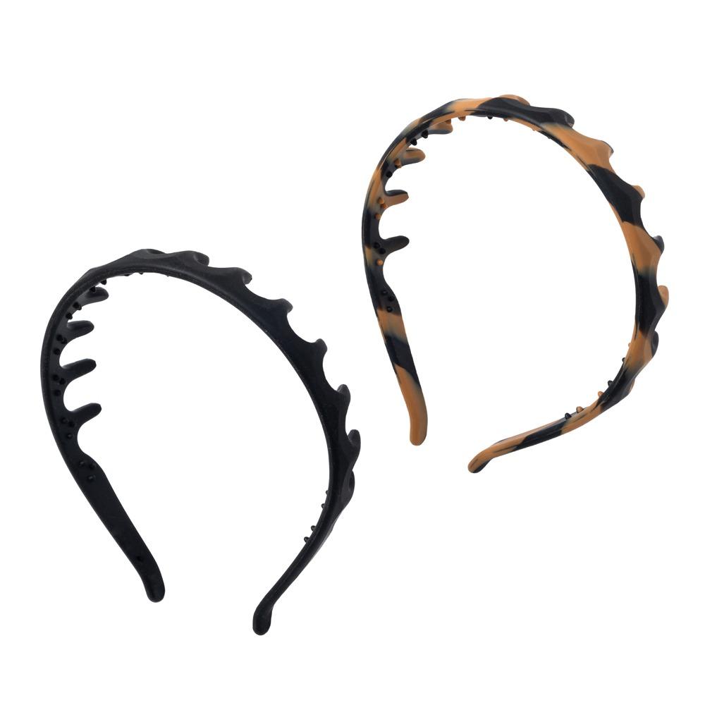 New Silicone Zig Zag Headband Soft Anti Slip Head Bands Washable Flexible U Shaped Headband Daily Wear