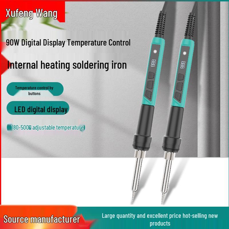 90W Digital Temp-Control Soldering Iron for Household Welding & Hot Stamping