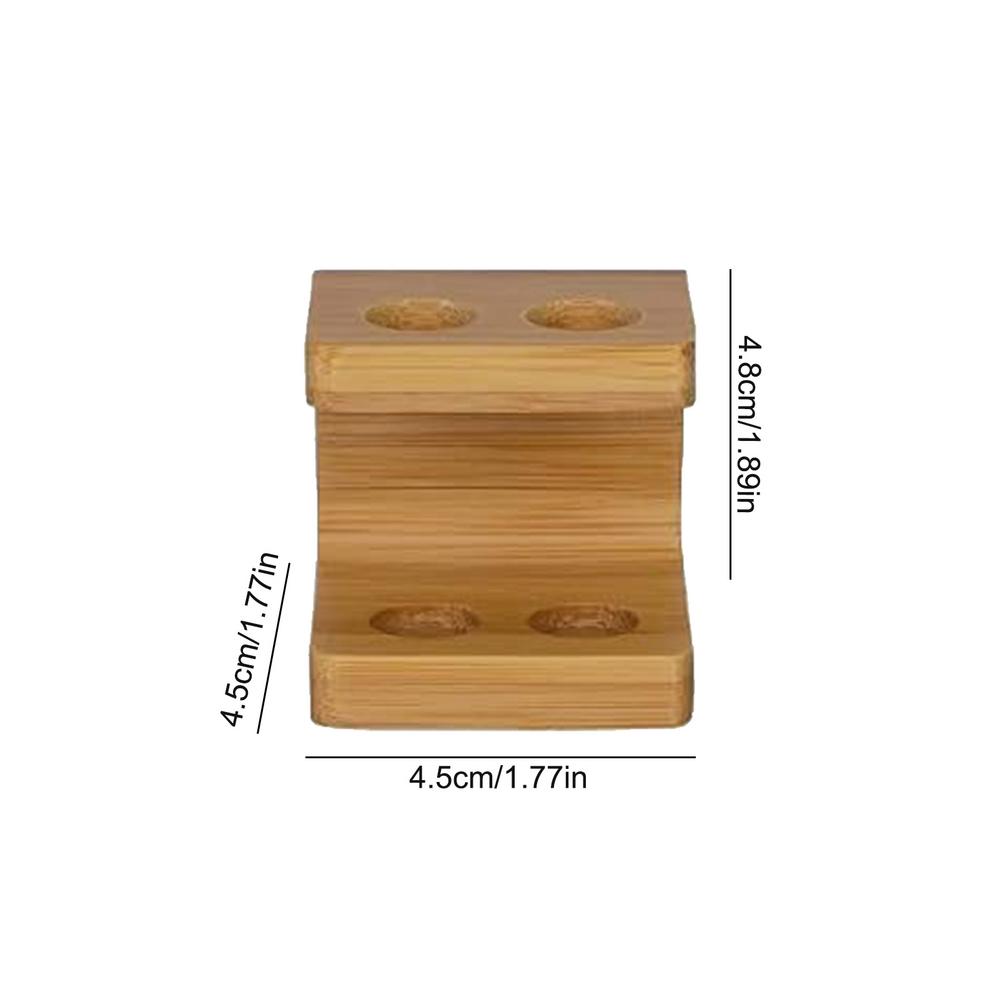 Wooden Toothbrush Holders Multi-Hole Waterproof Toothbrush Organizer Rustic Toothbrush Organizer Space Saving Toothbrush Holder