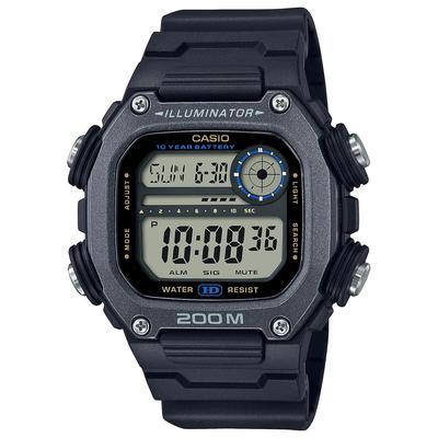Standard Digital Watch DW-291HX-1AV with Long Strap, Men's, Black, International Model [Parallel Import]