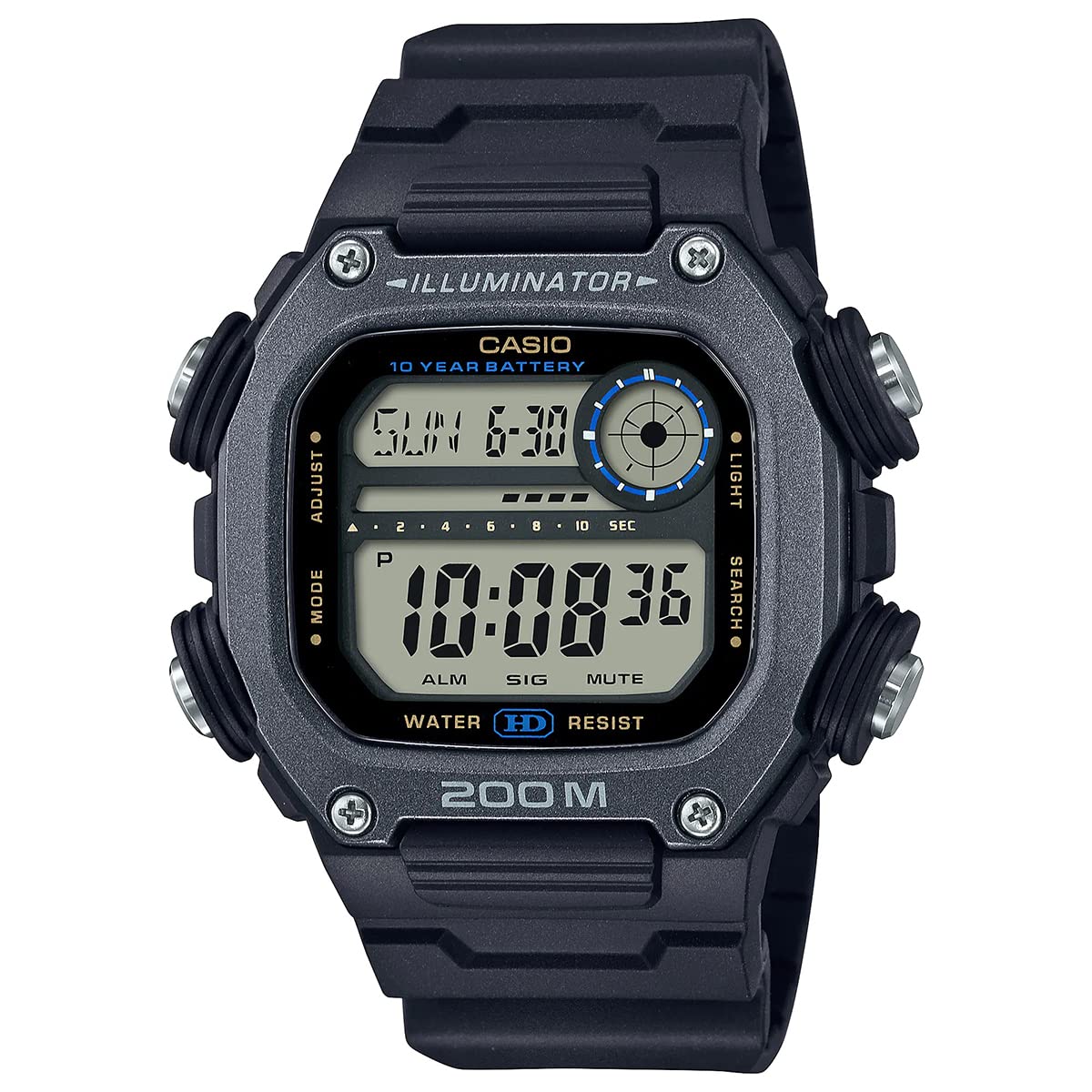 

Casio Стандартные цифровые часы DW-291HX-1AV с длинным ремешком, мужские, черные, международная модель [параллельный импорт]