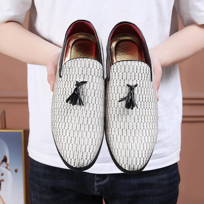 Men's Shoes Men's Summer Trendy Models Breathable One-pedal Loafers Casual Single Shoes Men's Leather Shoes Men's Summer Do Not Stink Feet