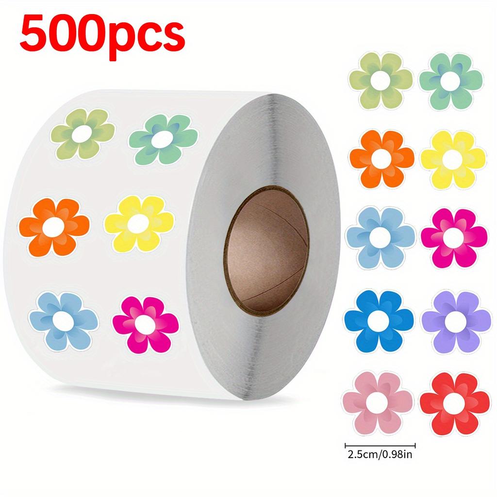 500pcs Colorful Rainbow Decal Stickers Water Bottles Laptops Phone Skateboards Aesthetic Stickers for Gifts Packaging Stickers