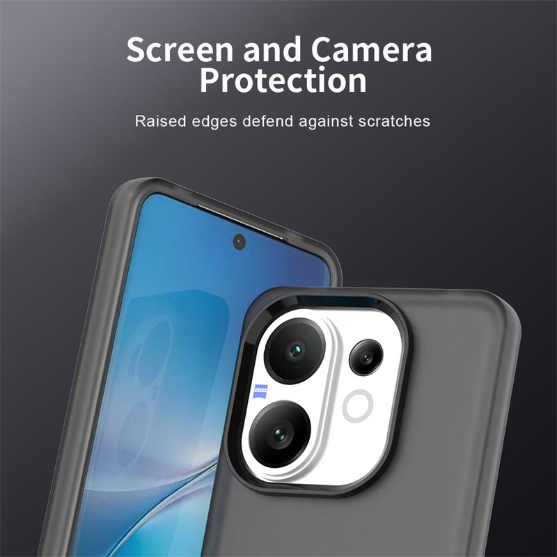 Anti-Drop Candy Color Case For Vivo T4 Pro Shockproof Matte PC Transparent Back Case For Vivo T4 Pro Cover For Vivo T4 Pro Case