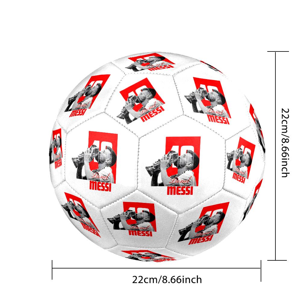 Argentina's Golden Celebration Soccer Ball Size 5 Football Machine-Stitched Indoor/Outdoor Training and Matches Soccer Accessory
