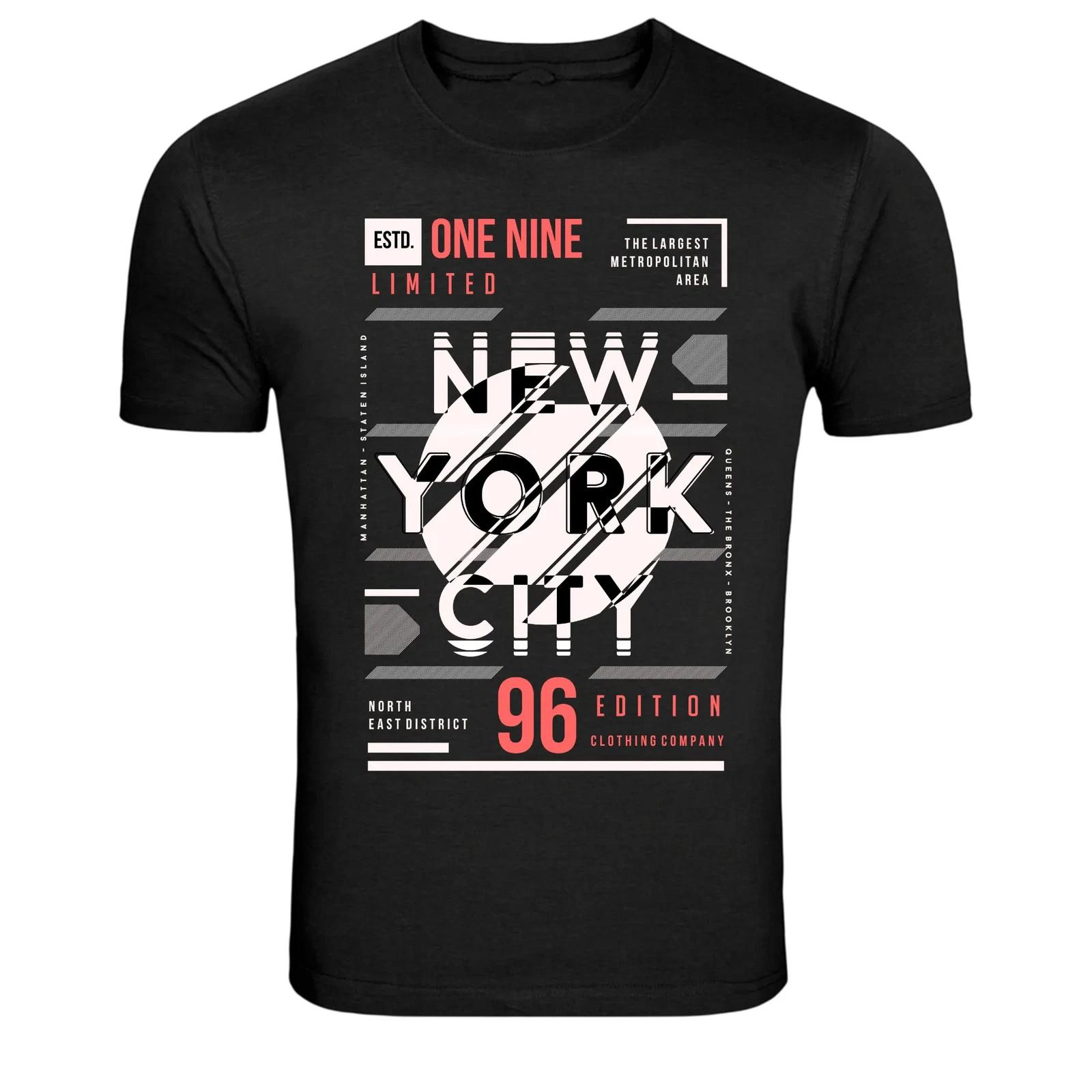 New York City 96 Edition Urban Streetwear Graphic T-Shirt XS