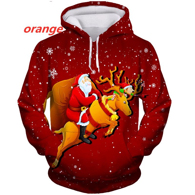 2024 New Christmas Fashion Hoodie Men/Women Hip Hop Autumn And Winter Streetwear Hoodies Funny Santa Claus Couples Clothes