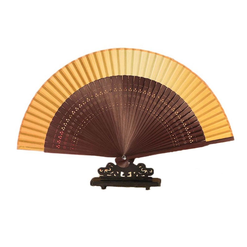 

Древний Ципао Веер Японский Стиль Танцевальный Ручной Веер Портативный Вишневый Цвет Складной Веер Женский жёлтый