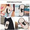 Nylon Sunglasses Storage Bag Solid Color with Keyring Hanging Sunglasses Cat Pattern Durable Sunglasses Pouch