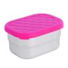 230ML 304 Stainless Steel Snack Container with Silicone Lid Fruit Storage Box  Kids