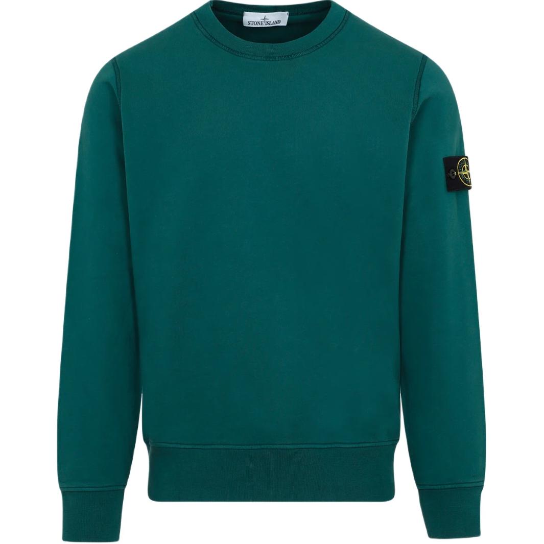 

Stone Island Ss25 Solid Color Crew Neck Pullover Long Sleeve Sweatshirt Men sweatshirt Dark-Green K1S156100044S0051-V0053 XXL